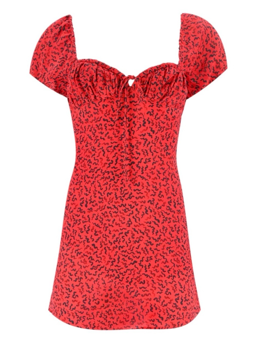 Realisation Par Mini Venus Dress in Red Squiggle Print
